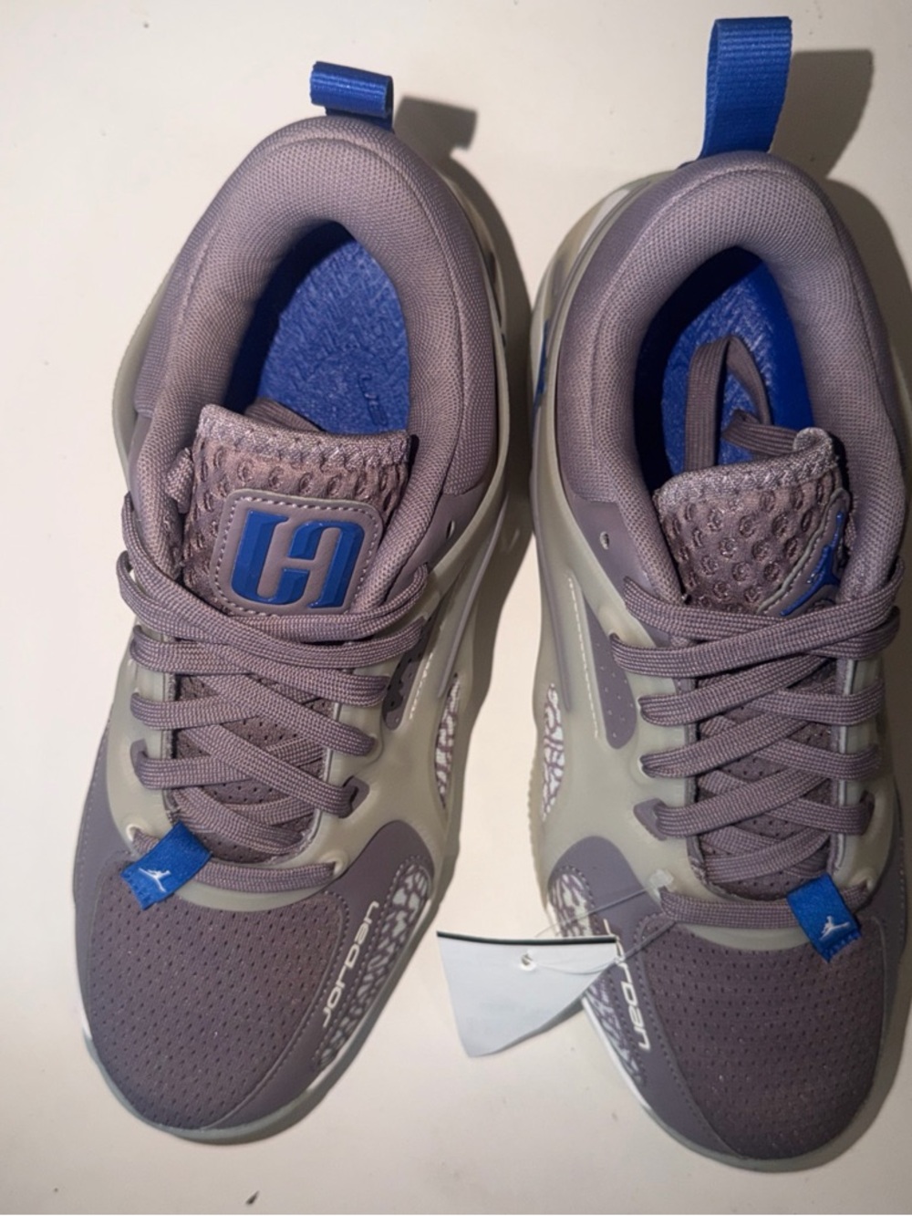 Jordan Heir Series Purple Smoke /Lt Orewood Brn Athlete Women’s Sneakers Size8.5